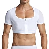 Zip Gynecomastia Compression Hide Man Moobs Chest