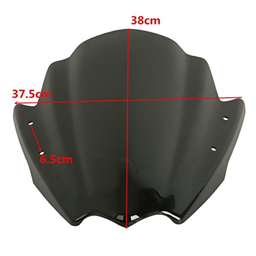Universal Motorcycle Windshield Windscreen 7/8" & 1" Handlebar Mount For Harley