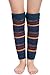 Avidlove Women Winter Leg Warmer Striped Crochet Knit Boot Socks Blue