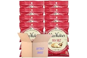 Wittbizz Snacks Bundles Sea Salt Kettle Chip by Ms. Vickie's (16 Pack), 1.375oz