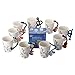 Funny Cute Animal Cow Office Porcelain Tea Coffee Milk Ceramic Mug Cup with Lid and Spoon - 11 oz