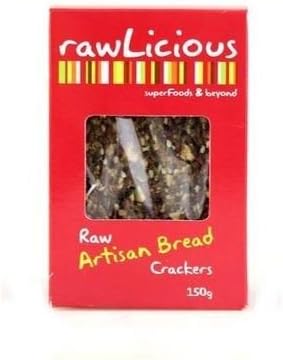 (8 PACK) - Rawlicious Raw Artisan Bread Crackers| 150 g |8 PACK - SUPER SAVER - SAVE MONEY