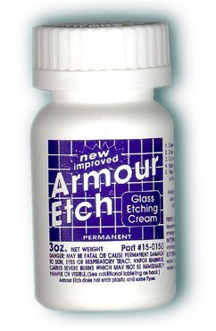 Armour Etching Cream For Glass and Mirrors Is Safe and Easy To Use. (Lot of 2)