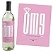 Big Dot of Happiness Omg, You're Getting Married - Engagement Party Gift for Women - Wine Bottle Label Stickers - Set of 4