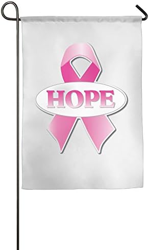 Polyester Fabric Garden Flags Indoor Home Car or Truck Use Garden House Flag Breast Cancer Awareness Hope Fashion Custom Garden Flag Outdoor Celebrating Holidays Decor Waterproof Flags