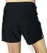 Gabrielle-Aug Women's Solid Black Loose Beach Bottom Swim Board Shorts (FBA)(14 Black)