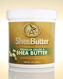 AAA Shea Butter Premium Grade A Unrefined Shea Butter, Net WT. 1LB (16oz)