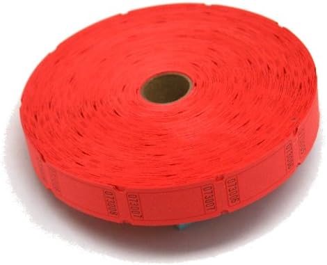 Muncie Novelty Company Red Blank Ticket Roll | Roll of 2000