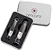 amoore Nail Clippers 2pcs Nail Cutter Set with Case Fingernails Clippers Toenails Clippers Stainless Steel Clipper Sturdy Nail Clipping Kit