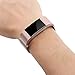 For Fitbit Charge 2 Bands, Wearlizer Milanese Loop Replacement Strap Stainless Steel Bracelet for Fitbit Charge 2 Heart Rate Fitness Wristband Black Large/ Small/Silver/Gold/RoseGold/Pink
