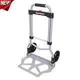 Coocheer Aluminum Folding Portable Luggage Cart&Hand Truck & Dolly, 220 lbs. Capacity