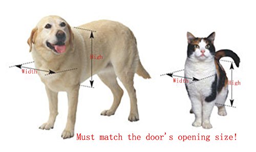 Namsan 4 Way Cat Small Dog Glass Door Pet Screen Door Protector Brown