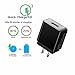 Quick Charge 3.0 18W Wall Charger with USB Type C Cable for Samsung Galaxy S8 S8 Plus Note 8, LG V30 V20 G6 G5, HTC 10 U11 Bolt U Ultra, Nokia 8 and More - Black