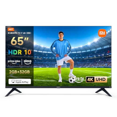 TV F 65, 65 Pulgadas (165 cm), 4K UHD, Smart TV, Fire OS8, Control por Voz Alexa, HDR10, MEMC, Modo Game Boost 120Hz, Compatible con Apple AirPlay