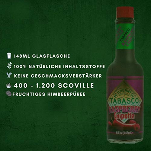 TABASCO Raspberry Chipotle Sauce 148 ml Glasflasche fruchtige