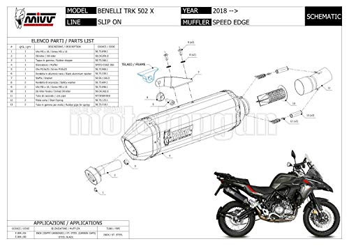 MIVV geluiddemper voor Speededge van staal, compatibel met Benzelli TRK 502 x 2020 20 E.004.LRX - Image 6