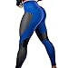 Oksale Womens Workout Leggings Fitness Sports Gym Running Yoga Athletic Pants (L, Blue)
