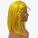 Short Yellow Bob Wig Human Hair 8 Inch Free Part 13x4 Lace Front Wigs Human Hair Straight 180% Density Frontal Bob Wigs for Women Pre Plucked Hairline Bleached Knots