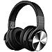 COWIN E7 PRO [2018 Upgraded] Active Noise Cancelling Headphones Bluetooth Headphones with Microphone Wireless Headphones Over Ear - Black (Renewed)