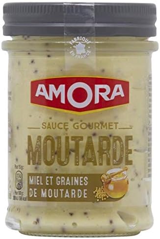 Amora Sauce Gourmet Moutarde Miel Et Graines De Moutarde 190g Lot
