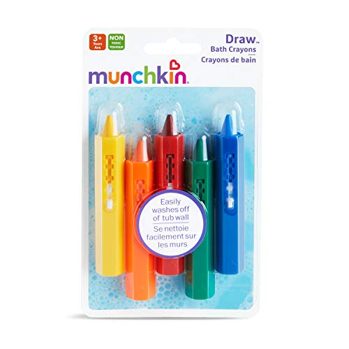 Munchkin® Draw™ Bath Crayons Toddler Bath Toy, 5 Pack Pricepulse