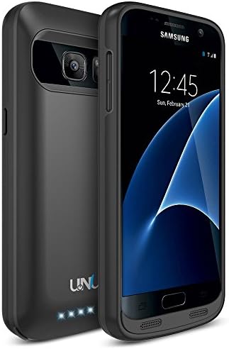 Galaxy S7 Battery Case , UNU Galaxy S7 Charger For Samsung Galaxy S7 Protective 4500mAh Battery Pack Juice Power Case/Galaxy S7 Charging Case - Black/Black