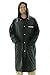 Wealers Emergency Adult Heavy Duty Lightweight PVC Trench Raincoat – Reusable| Portable| Compact| Adjustable Hood| Flap Pockets| Comes with a Small Carrying Bag (Black, Medium - Length: 44 inches)