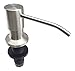 Soap Dispenser for Kitchen Sink - Satin | Stainless Steel, Refill from the Top, Built in Sink Soap Dispenser with Large 17 oz Bottle | Liquid Dish Soap, Hand Soap, Lotion or Hand Sanitizer