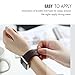 FanTEK 42mm S/M Sports Silicone Replacement Wrist Strap for iWatch Apple Watch Band Series 1 Series 2, Cocoa