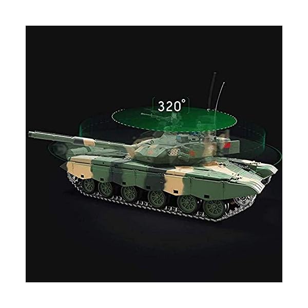 BJYG RC-Car, 4x4 Crawler 2,4-GHz-RC-Tank mit hellem Geräusch, Ferngesteuerter Panzer-Panzer im Maßstab 1: 16, drahtlos… – Bild 5