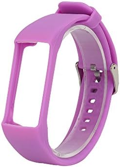 TenYun For Polar A360 bands/Polar A370 bands, Replacement One-piece Soft Silicone Band/Sport Strap/WristBand/Accessory with Safety metal clasp for Polar A360/A370 (Purple)