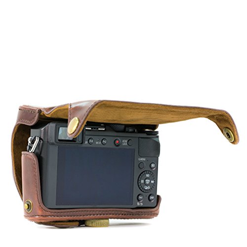 MegaGear "Ever Ready" Protective Leather Camera Case, Bag for Panasonic