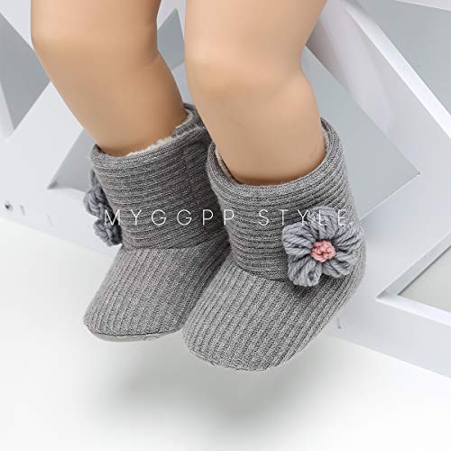 image for LIVEBOX Baby Premium Soft Sole Bow Anti-Slip Mid Calf Warm Winter Infa