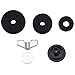 Canomo Set of 21 Pieces Cymbal Replacement Accessories Cymbal Stand Sleeves Cymbal Felts with Cymbal Washer and Base Wing Nuts Replacement