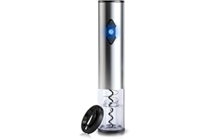 CIRCLE JOY Electric Wine Opener, Battery Wine Opener, Wine Bottle Opener, Electric Corkscrew, Wine Puller, Wine Screwpull, Uncorker, Cork Remover, Stainless Steel