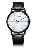 Mens Analog Quartz Watch,POTO Leather Band On Clearance Retro Alloy Dress Wrist Watch Gift Watches RY-363