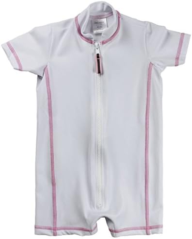 Common Purpose Baby Girls' Traditional UPF50 Short Sleeve Sunsuit, 12M