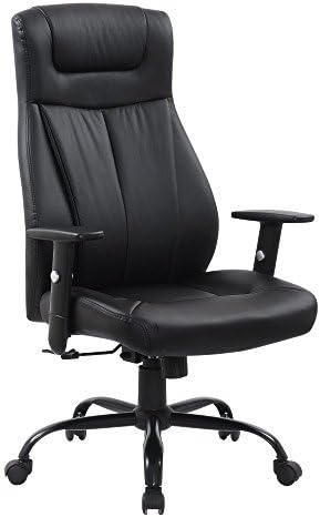 Fuhe Furniture Ergonomic PU Leather High Back Executive Office Chair,Black
