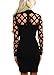 Women's Sexy Long Sleeve Hollow Out Clubwear Bandage Bodycon Party Mini Evening Dress