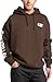 Caterpillar Big and Tall Trademark Banner Hooded Sweatshirt, Dark Earth, 38W x 36L