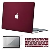 Lacdo MacBook Air 13 Inch Case, Laptop Hard Case Shell Cover with Screen Protector and Keyboard Skin Compatible MacBook Air 13.3