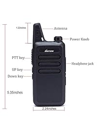 Walkie Talkies para niños LUITON Mini con carga micro USB LT-316 Uhf (paquete de 6) con cargador de pandillas de seis vías