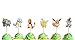 Set of 24 Pokemon inspired Cupcake Toppers food picks double sided