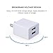 Charger Block, FiveBox 3 Pack USB Wall Charger Brick Base 2.1Amp Dual Port Charger Box Cube Travel Charging Plug for iPhone X/8/7/6, 7/6s Plus, iPad Air, Samsung Galaxy S7 S6, Android, HTC, Nexus, LG