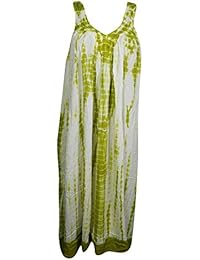 Lenore Women Sundress Tie-Dye Sleeveless V-Neck Summer Beach Coverup Dresss L