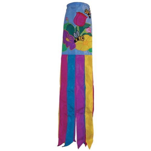 Bee Windsock For Telescopic Flag Poles. Floral Bee Windsock Caravan And Motorhome Use