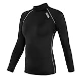 Compression Tight Shirt Baselayer Running Shirt Top Yoga Rash Guard women (SB011, M)