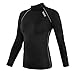 Compression Tight Shirt Baselayer Running Shirt Top Yoga Rash Guard women (SB011, M)