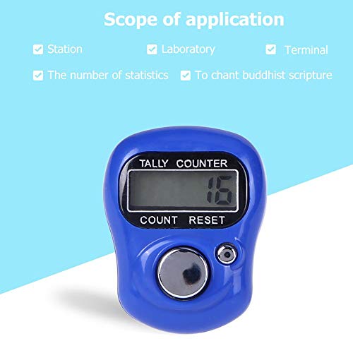 image for Vipeco Stitch Marker Row Finger Ring Counter Electronic Tally Counter 
