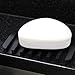 SILICONE SOAP DISH. DRAINER TRAY, BLACK